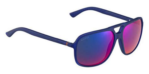 Gucci GG1091/S 74C/CP Sunglasses Blue 